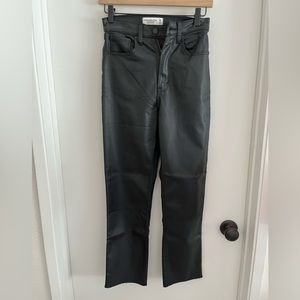 Black Coated Jeans. Looks like faux leather. Never worn! Curve Love.
